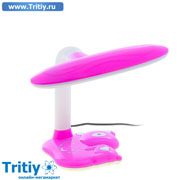 Настольная лампа Довольный мишка , розовая